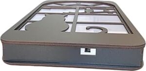 DECO-7005 LED Işıklı Kedi Desenli Ahşap Dekor