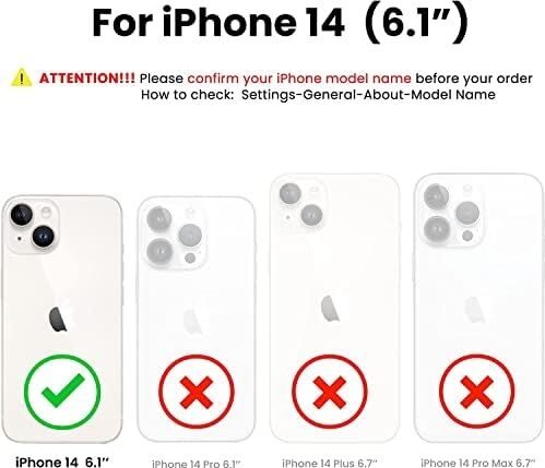 Apple iPhone 14 Kılıf 6.1 ile Uyumlu,  Ince Sıvı Silikon 3 Katmanlı Tam Kaplamalı Yumuşak Jel Kauçuk Kılıf Kapak, Siyah