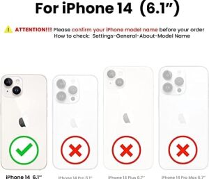 Apple iPhone 14 Kılıf 6.1 ile Uyumlu,  Ince Sıvı Silikon 3 Katmanlı Tam Kaplamalı Yumuşak Jel Kauçuk Kılıf Kapak, Siyah