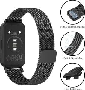 Band 10-9-8 ile Uyumlu Milano Loop Kordon Manyetik Tasarımlı Paslanma Yapmayan  Band 10 Kayışı Aşınmaya Dayanıklı Bileğe Göre Ayarlanabilen  Band 10 Metal Kordon