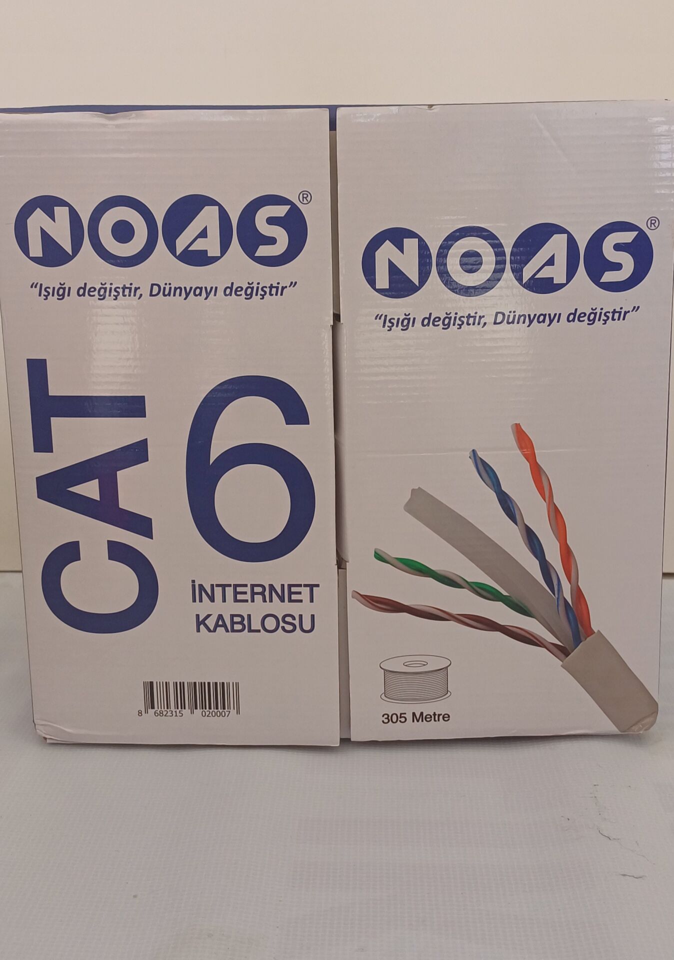 Noas 305MT Cat6 23 Awg Utp 4pr Internet Kablosu
