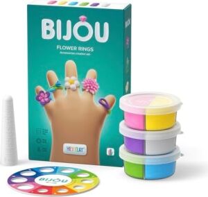 Hey Clay Çiçek Yüzükler - Çocuklar Için Hava ile Kuruyan Kil - 6 Kutu Kil Seti ve Şekillendirme Aletleri ile Eğlenceli ve Etkileşimli Talimatlar Uygulaması