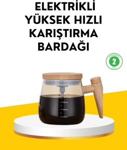 USB Şarjlı Akıllı Karıştırıcı Kupa – Isıtma Altlıklı, Ip6 Su Geçirmez