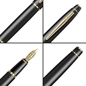 Noble 35 Dolma Kalem Mat Siyah Altın