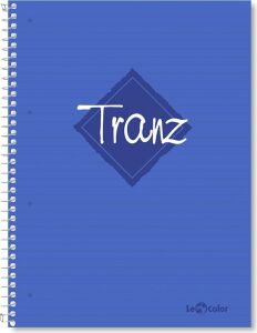 2012095/2 Tranz Pp Kapak, 1.hamur Kağıt Spiralli Defter, Mavi