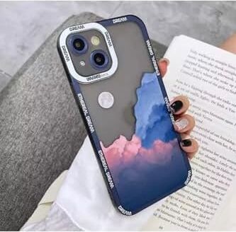 Iphone 13 ve 14 Manzara Desenli Kamera Korumalı Kılıf