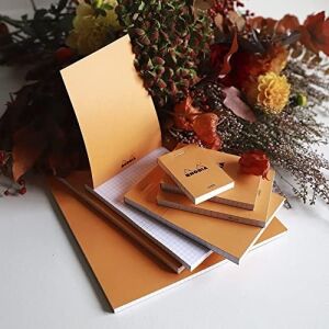 Rhodia Bloknot 14200 No. 14 Kareli 80 Sayfa, 11 x 17 Cm, Turuncu