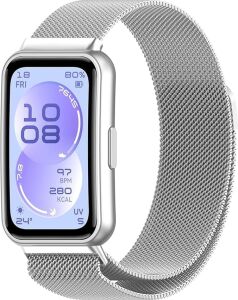 Band 11/11 Pro ile Uyumlu Kordon Manyetik Tasarımlı Paslanmaya Dayanıklı  Band 11 Kordon Terletmeyen Nefes Alabilen Metal Hasır  Band 11 Pro Kordonu