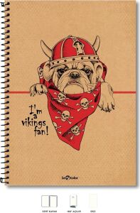 A4 Defter Düz 200 Syf Köpek Eco
