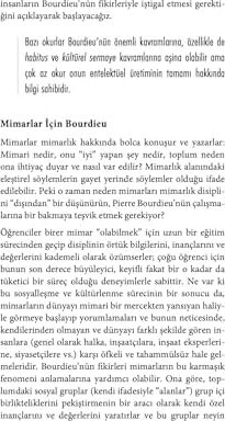 Mimarlar Için Bourdieu: Mimarlar Için Düşünürler
