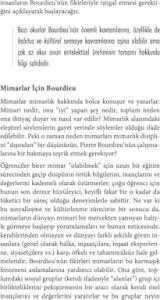 Mimarlar Için Bourdieu: Mimarlar Için Düşünürler