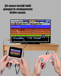 666 Oyunlu Retro Game Console – Tv ve Çift Gamepad Desteği