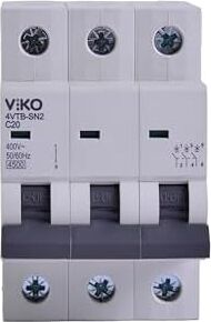 4VTB-3C20 Otomatik Sigorta 4,5ka C Tipi 3 Kutup 20A