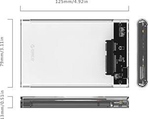 USB 3.0 Micro B Şeffaf 2.5” Inch Sata SSD Hard Disk Kutusu