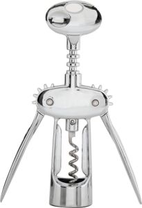 Metal Tirbuşon Şarap Açıcı – 304 Paslanmaz Çelik Mantar Kapak Açacağı, Dayanıklı ve Ergonomik Şarap Açma Aparatı