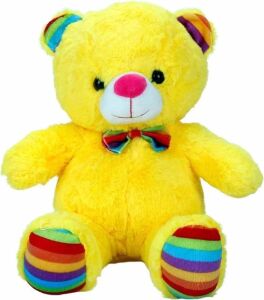 S00002962 Eluş Ayı Renkli Kurdelalı 30CM.6R. -Sun