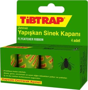 Yapışkan Karasinek Tuzağı Zehirsiz Sinek Yapışkan Bandı
