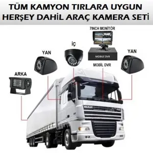 AR-16 4 Kameralı Kayıtlı Kamyon, Tır Araç Kamera Sistemi