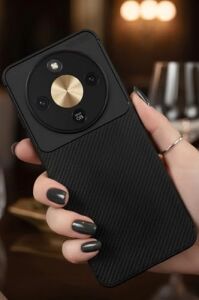 Honor Magic 8 Lite Uyumlu Tpu Silikon Kılıf, Ultra Slim Fit Karbon Fiber Desenli, Darbe Emici, Ince ve Hafif, Şık ve Koruyucu (Siyah)