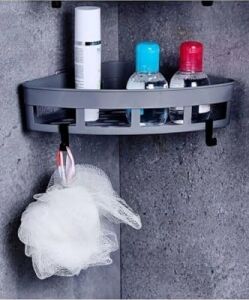Üçgen Köşelik Yapışkanlı Banyo Rafı Banyo Düzenleyici Duş Rafı Organizer Mutfak Organizeri