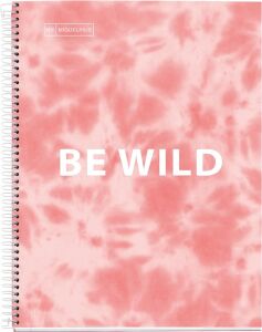 Mr Defter-Nb A5 120 Kareli 90GR Batık Pembe Spiralli