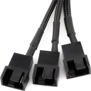 9745 Sata Power To Fan Çevirici 3 Port Y Pin Pwm Çoklayıcı Splitter 30CM 24AWG Fan Kablosu, Bilgisayar Anakartının Cpu Fanının Güç Sağlamak Için Sata Arayüzünü Kullanması Sağlamak