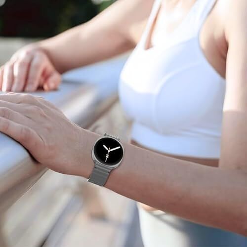 Galaxy Watch 8 / Watch 8 Classic (40MM/44MM/46MM) Uyumlu Premium Dalgalı Yumuşak Silikon Spor Kordon - Nefes Alabilen, Konforlu, Suya Dayanıklı, Terletmeyen Kayış