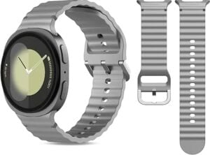 Galaxy Watch 8 / Watch 8 Classic (40MM/44MM/46MM) Uyumlu Premium Dalgalı Yumuşak Silikon Spor Kordon - Nefes Alabilen, Konforlu, Suya Dayanıklı, Terletmeyen Kayış