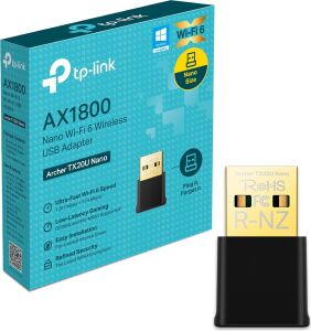 TX20U, AX1800 Mbps, Çift Bant, Mu-Mımo, USB 2.0, Wpa3, Windows 10/11 Uyumlu, Wi-Fi 6 USB Adaptör