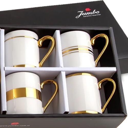 Luces Gold 4 Kişilik Kahve Fincan Takımı