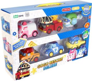 Polı ZR-914 Robocar Poli Gogo Rescue Deluxe 6 Lı Set -