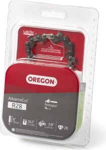 Oregon R28 Advancecut Yedek Zincir, 15,24 cm Direkli Testereler ve Motorlu Testereler Için, 28 Tahrik Bağlantısı, Pitch: 3/8 Inç Düşük Profil, 0,43 Inç Ölçer