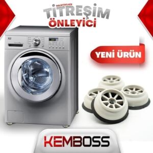 Amaşır Bulaşık Makinesi Ayağı Altlığı Titreşim Önleyici Ayak Kaydırmaz Yükseltici Vantuzlu 4 Adet
