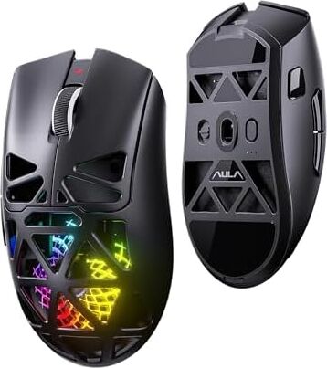 Aula SC620 PAW3311 Sensör 12000 Dpı 1000Hz Kablolu ve Kablosuz Gaming Oyuncu Mouse Siyah