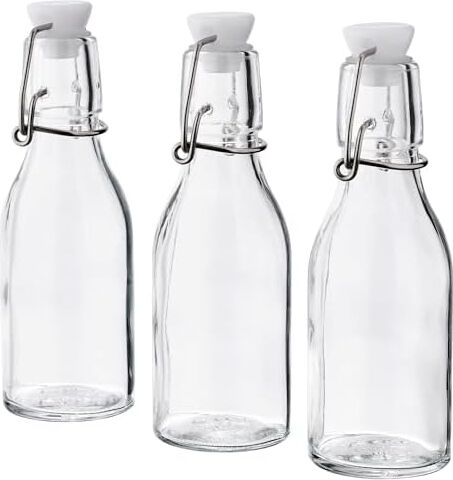 3 Adet Cam-Vakumlu Su Şişesi 15 cl Sos-Yağ Şişesi