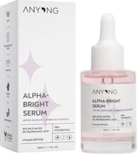 Anyong Alfa Arbutin Aydınlatıcı, Leke Karşıtı, Ton Eşitleyici Serum 30 ml (Pirinç Suyu & Traneksamik Asit)