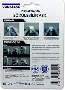53.01.056 5'li Iz Bırakmayan Askı, Şeffaf