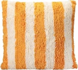 Pop Stripe Dokuma Yastık Hardal 45X45CM