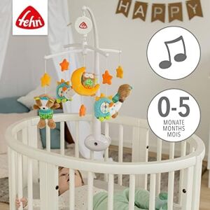 Fehn Müzik Mobil Orman - Orman Hayvanları ile Bebek Uyku Yardımı - Bebek Mobil Müzik Kutusu Melodi - 0-5 Ay Arası Bebekler Için Müzik Mobil Bebek Yatağı Oyuncak
