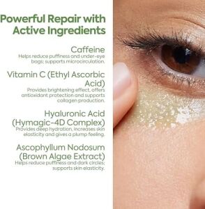 Radiant Göz Çevresi Serumu – Kafein Göz Serumu – Hyaluronik Asit ve C Vitamini ile Göz Altı Morlukları, Şişlik ve Ince Çizgilere Karşı Etkili – Tüm Cilt Tipleri Için, 50 ml