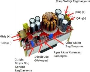 Voltaj Yükseltici 1800W 40A Dc Dc 12V-90V Gerilim Yükseltici Soğutmalı Fanlı