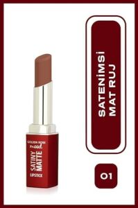 Satiny Lipstick No:01 Nude - Mat Ruj