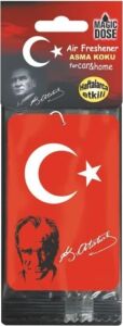 Asma Karton Koku Türk Bayrağı-Atatürk