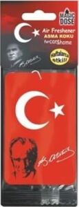 Asma Karton Koku Türk Bayrağı-Atatürk
