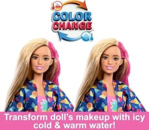Pop Reveal Bebek ve Aksesuarları; Kokulu Bebek, Yumuşacık Evcil Hayvan, Renk Değişimi Özelliği ve Şekillendirilebilir Kum Gibi 15'ten Fazla Sürpriz Içeren Sürprizli Bardak Oyun Seti, HRK57