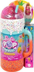 Pop Reveal Bebek ve Aksesuarları; Kokulu Bebek, Yumuşacık Evcil Hayvan, Renk Değişimi Özelliği ve Şekillendirilebilir Kum Gibi 15'ten Fazla Sürpriz Içeren Sürprizli Bardak Oyun Seti, HRK57