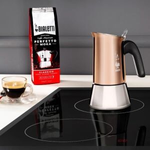 - Venus: 6 Cups Ocak Üstü Espresso Pişirici - 235ML - Kahverengi, Gümüş Renk - Paslanmaz Çelik Gövde - Patentli Güvenlik Valfi - Tüm Ocak Türleri Için Uygundur (Indüksiyon Dahil)