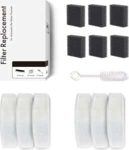 Haustier WF007L Otomatik Kedi Su Sebili Uyumlu Su Sebili Filtre Seti (6 Adet)