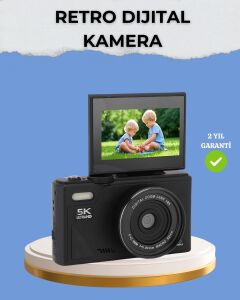 Taşınabilir Dijital Kamera 5k 75MP Stabilizasyonlu 18X Zoom Otofokus