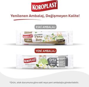 Yasemin Kokulu Orta Boy Büzgülü Çöp Poşeti 15'li 55X57 Cm, Kolay Bağlanır Kokulu Büzgülü Orta Boy Çöp Torbası, Sızdırmaz, Yırtılmaz, Geri Dönüştürülebilir Atık Torbası, Güçlü Çöp Poşeti